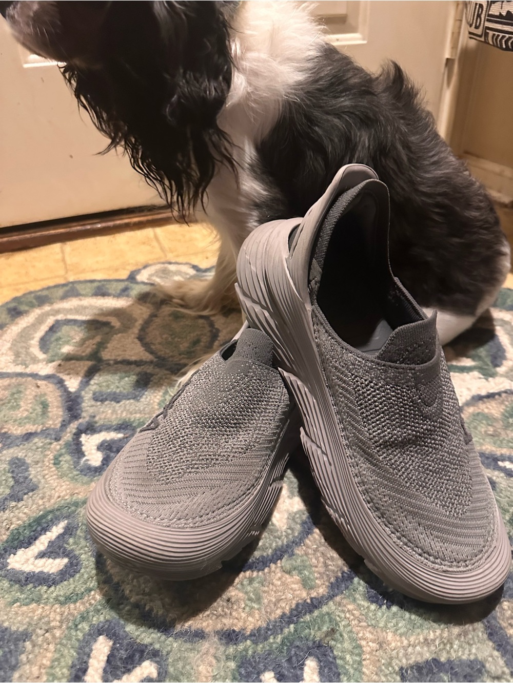 Hoka Women’s Slip-On Knit Sneakers - Gray
